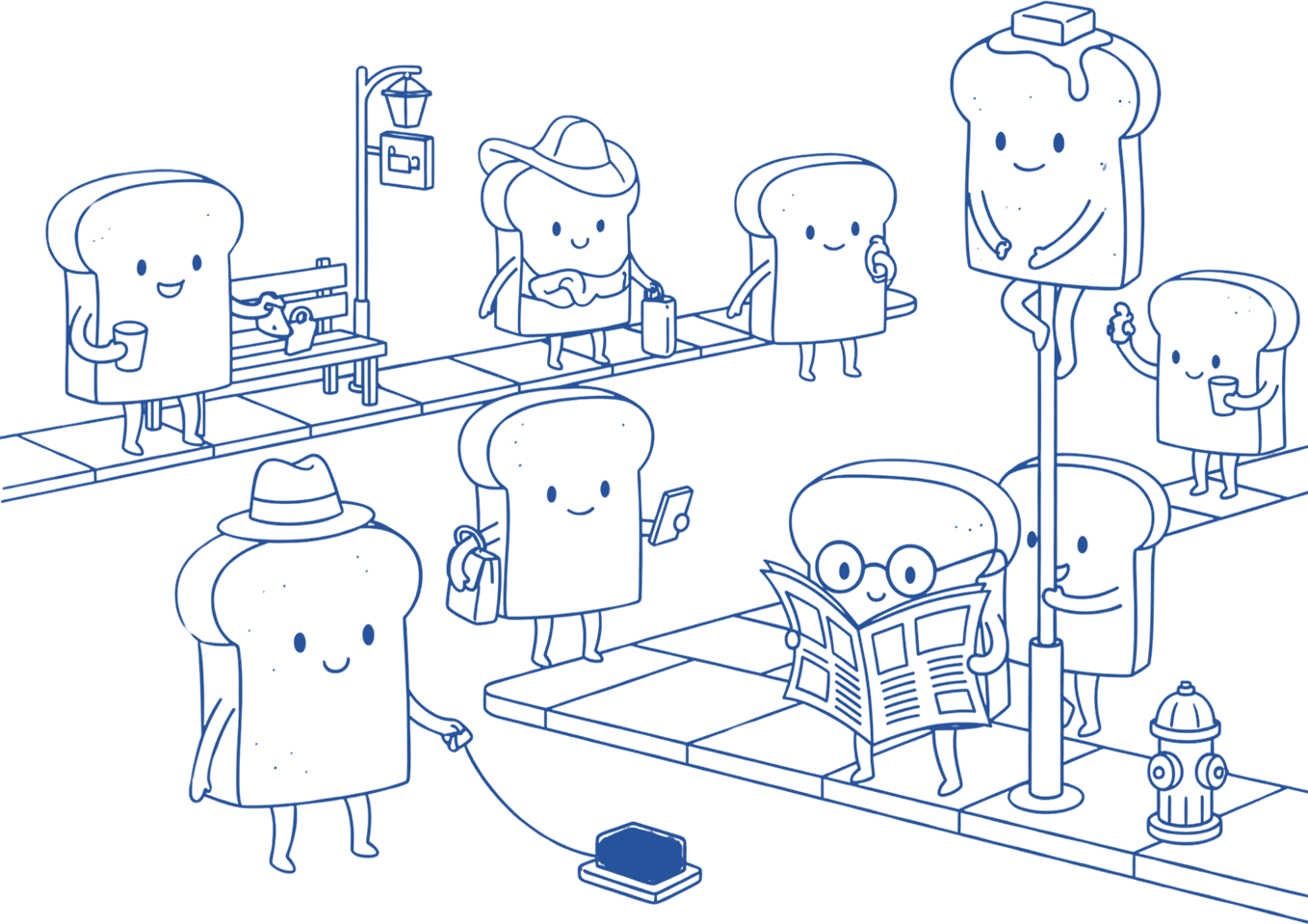 Toast characters in Singapore